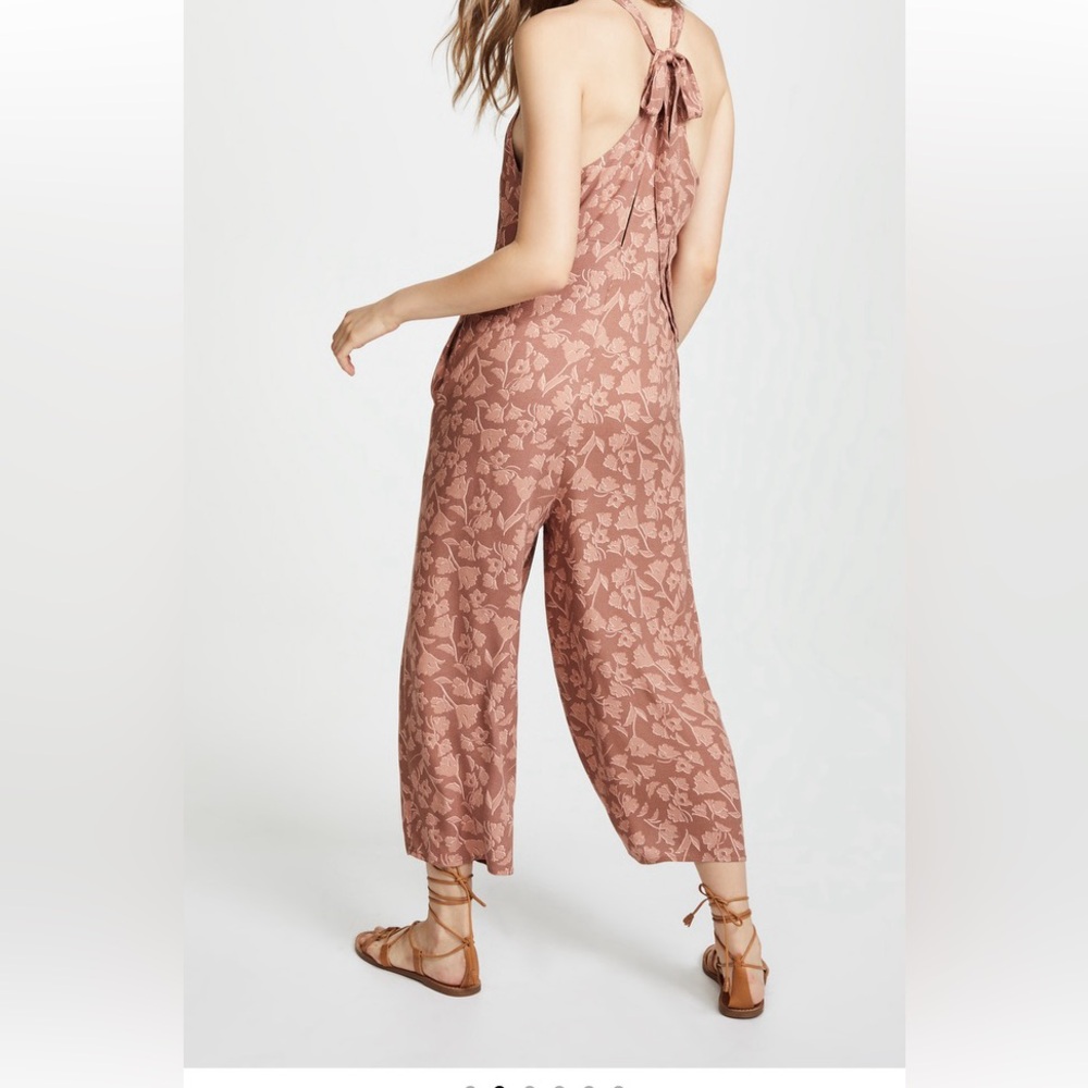 Knot Sisters Petty Jumpsuit in Sienna Tulips Pockets Women's Large Floral - Picture 9 of 16
